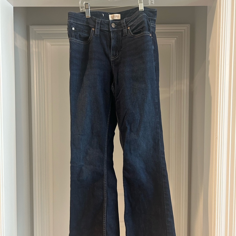 Shyanne Dark Blue Flare Jeans
